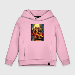 Толстовка оверсайз детская Empire of Humanity - Warhammer 40k, цвет: светло-розовый