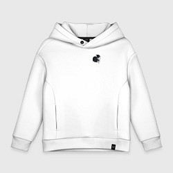 Толстовка оверсайз детская Кусь коты, цвет: белый