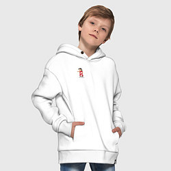 Толстовка оверсайз детская Лило не трогала, цвет: белый — фото 2