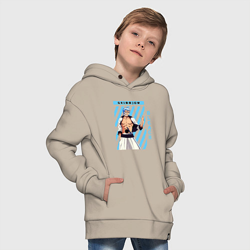 Детское худи оверсайз Блич Гриммджоу Джагерджак / Миндальный – фото 4