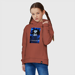 Толстовка оверсайз детская Sung Jinwoo, цвет: кирпичный — фото 2