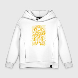 Толстовка оверсайз детская Ghost band, цвет: белый