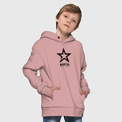 Толстовка оверсайз детская Maxim - star, цвет: пыльно-розовый — фото 2