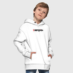 Толстовка оверсайз детская Champion, цвет: белый — фото 2