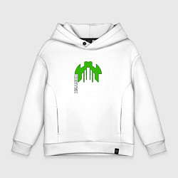 Толстовка оверсайз детская Cortex зелёный aneurism iv, цвет: белый
