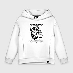 Толстовка оверсайз детская Volvo viking, цвет: белый
