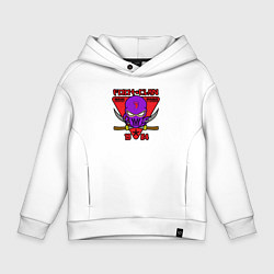 Толстовка оверсайз детская Foot clan, цвет: белый