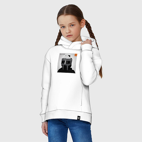 Детское худи оверсайз Mf Doom / Белый – фото 3
