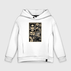 Толстовка оверсайз детская The matrix, цвет: белый