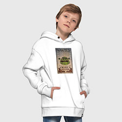 Толстовка оверсайз детская Разыскивается огр, цвет: белый — фото 2