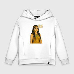 Толстовка оверсайз детская Билли Айлиш фараон, цвет: белый