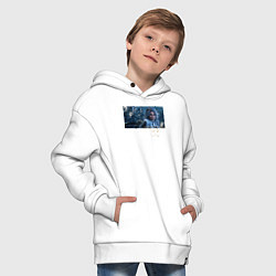 Толстовка оверсайз детская Clair Obscur Expedition 33 Maelle, цвет: белый — фото 2