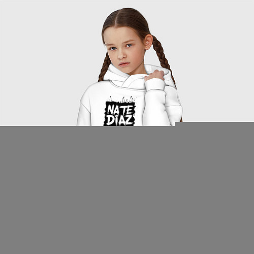 Детское худи оверсайз Найт Диаз граффити / Белый – фото 3