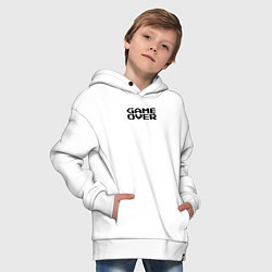 Толстовка оверсайз детская Конец игры, цвет: белый — фото 2