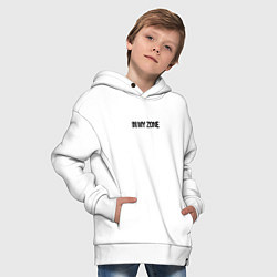 Толстовка оверсайз детская Sigma cat in my zone, цвет: белый — фото 2