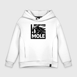 Детское худи оверсайз Крот в стиле граффити