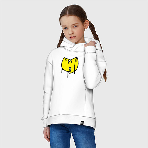 Детское худи оверсайз Wu-Tang style / Белый – фото 3