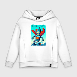 Толстовка оверсайз детская Super Bender - Japanese style, цвет: белый