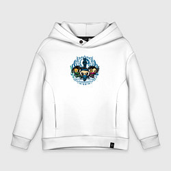 Толстовка оверсайз детская Малыши бойцы, цвет: белый