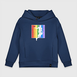 Толстовка оверсайз детская Play basket, цвет: тёмно-синий