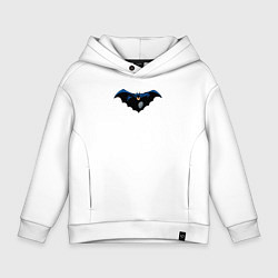 Толстовка оверсайз детская Поймать Бэтмена, цвет: белый
