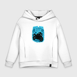 Толстовка оверсайз детская Feel the ride, цвет: белый