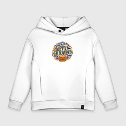 Толстовка оверсайз детская Day halloween, цвет: белый