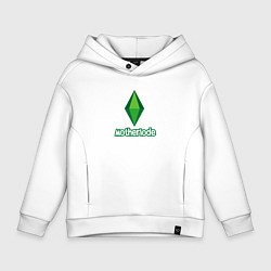 Толстовка оверсайз детская The Sims Код, цвет: белый
