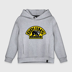 Толстовка оверсайз детская HC Boston Bruins Label, цвет: меланж