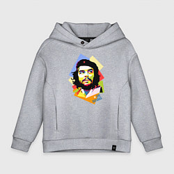 Толстовка оверсайз детская Che Guevara Art, цвет: меланж