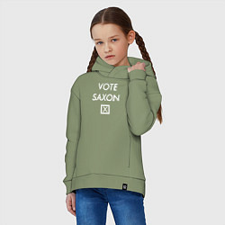 Толстовка оверсайз детская Vote Saxon, цвет: авокадо — фото 2