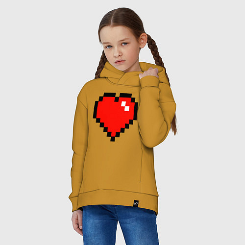Детское худи оверсайз Minecraft Lover / Горчичный – фото 3