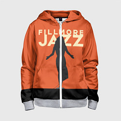 Толстовка на молнии детская Fillmore Jazz, цвет: 3D-меланж