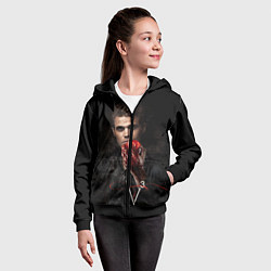 Толстовка на молнии детская Stefan Salvatore V3, цвет: 3D-черный — фото 2