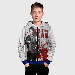 Толстовка на молнии детская Walking Dead: Deryl Dixon, цвет: 3D-синий — фото 2