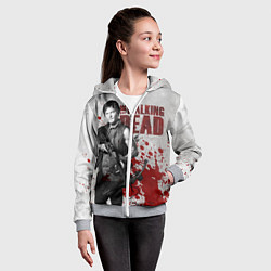 Толстовка на молнии детская Walking Dead: Deryl Dixon, цвет: 3D-меланж — фото 2