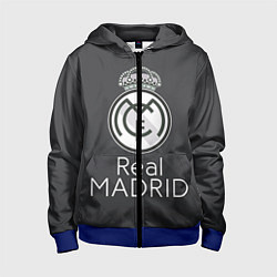 Толстовка на молнии детская Real Madrid, цвет: 3D-синий