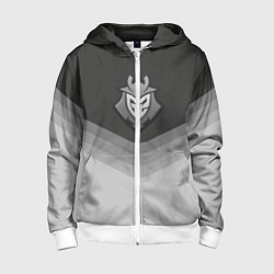 Толстовка на молнии детская G2 Esports Uniform, цвет: 3D-белый