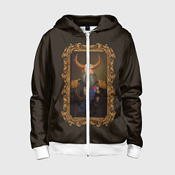 Толстовка на молнии детская Admiral Prophet, цвет: 3D-белый