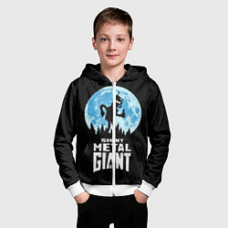 Толстовка на молнии детская Bender Metal Giant, цвет: 3D-белый — фото 2