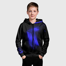 Толстовка на молнии детская Titan: Black collection, цвет: 3D-черный — фото 2