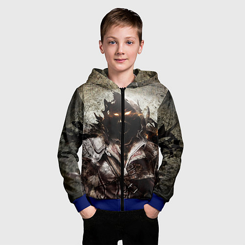 Детская толстовка на молнии Disturbed: Madness / 3D-Синий – фото 3