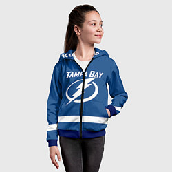 Толстовка на молнии детская Tampa Bay: Kucherov, цвет: 3D-синий — фото 2