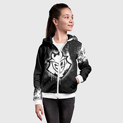 Толстовка на молнии детская Gamers 2: Black collection, цвет: 3D-белый — фото 2