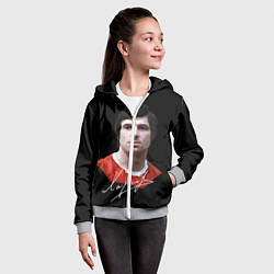 Толстовка на молнии детская Харламов, цвет: 3D-меланж — фото 2