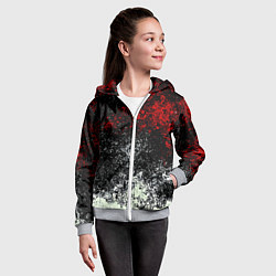 Толстовка на молнии детская Взрыв красок, цвет: 3D-меланж — фото 2