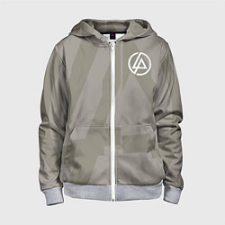Толстовка на молнии детская Linkin Park: Grey style, цвет: 3D-меланж