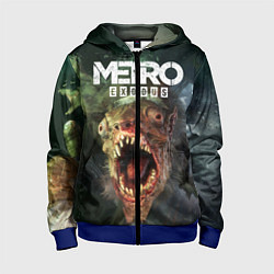 Толстовка на молнии детская Metro Exodus, цвет: 3D-синий