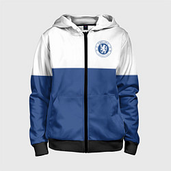 Толстовка на молнии детская Chelsea FC: Light Blue, цвет: 3D-черный