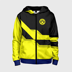 Толстовка на молнии детская BVB FC: Yellow style, цвет: 3D-синий